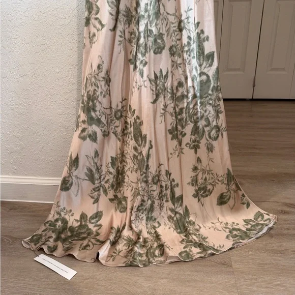 Reformation Ronda Silk Dress - Symphonic (Size 0) (NWT) - MSRP $498 - Picture 6 of 11